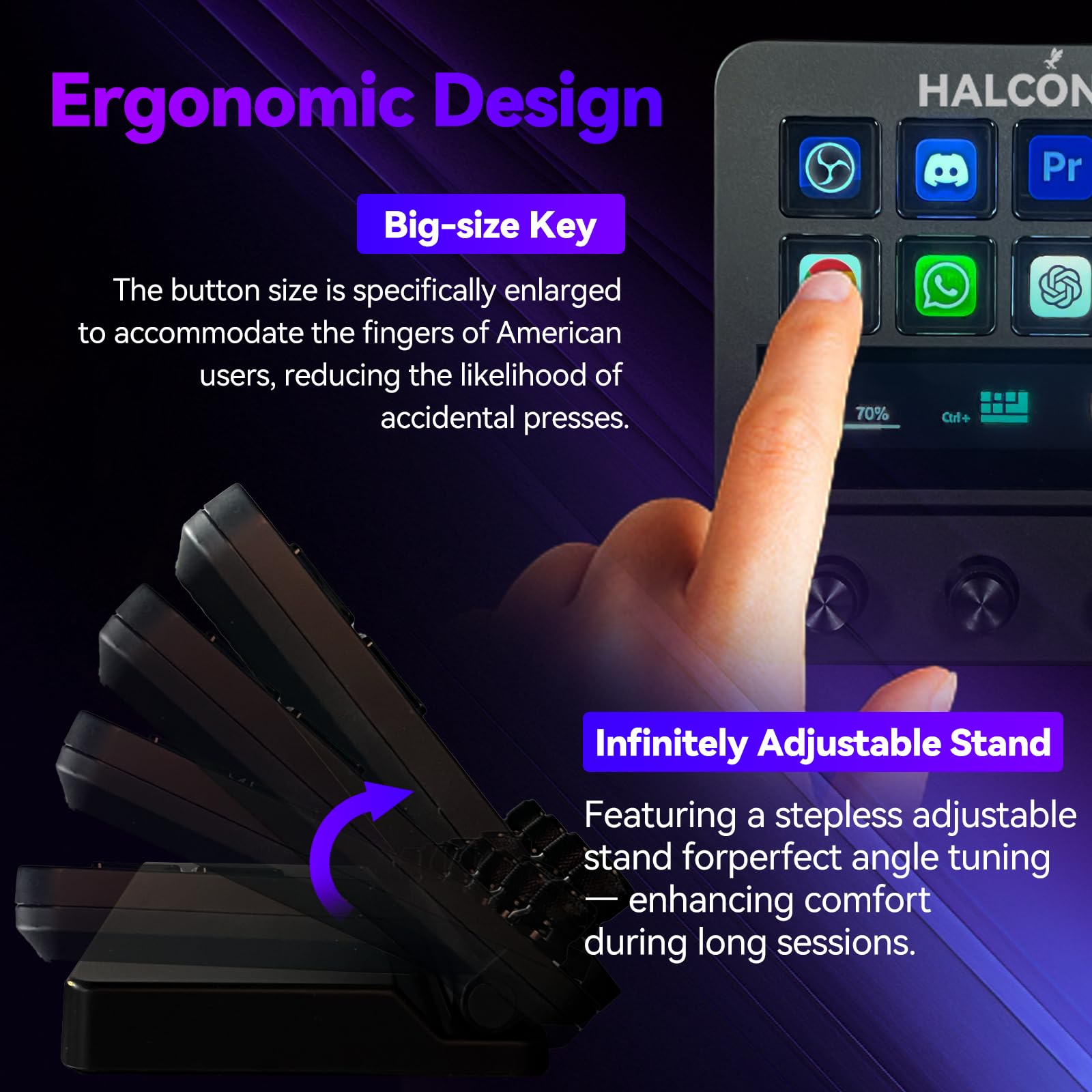 Amazon.com: HALCONTORNO Stream Dock - Mirabox Steamdeck for PC Mac